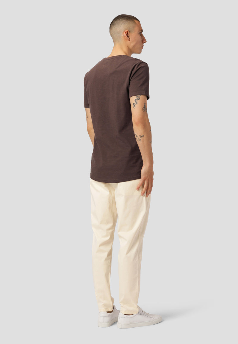 Clean Cut Copenhagen KOLDING ORGANIC T-SHIRT T-shirts S/S Dark Brown