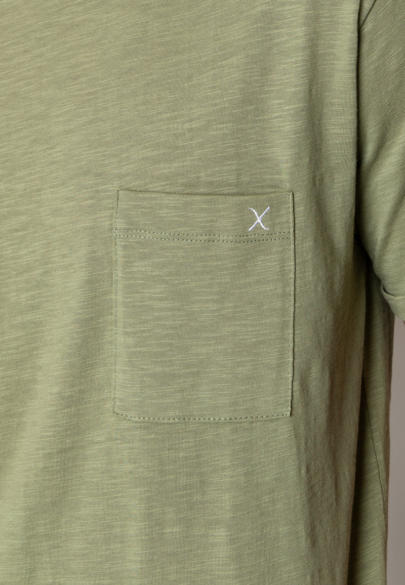 Clean Cut Copenhagen KOLDING ORGANIC T-SHIRT T-shirts S/S Dusty Green