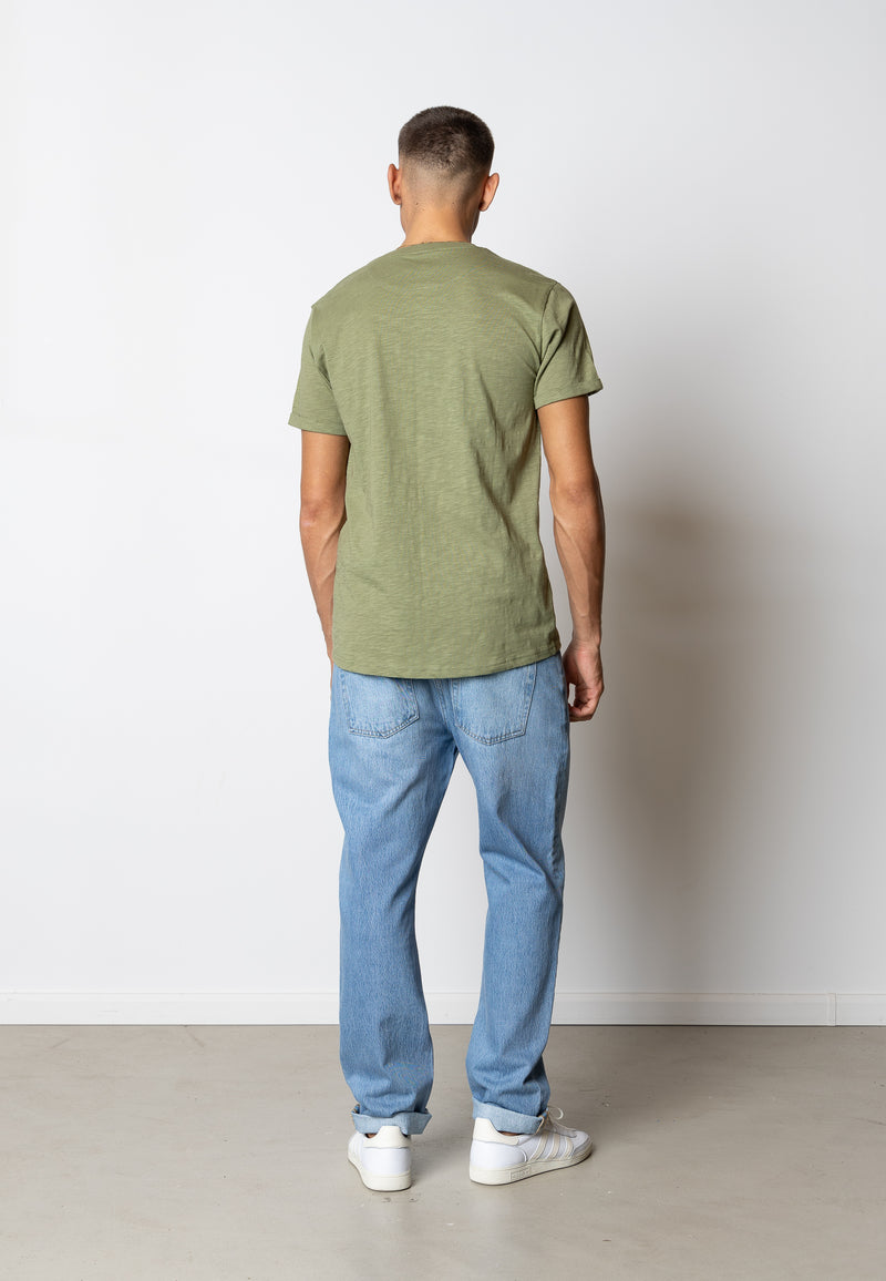 Clean Cut Copenhagen KOLDING ORGANIC T-SHIRT T-shirts S/S Dusty Green