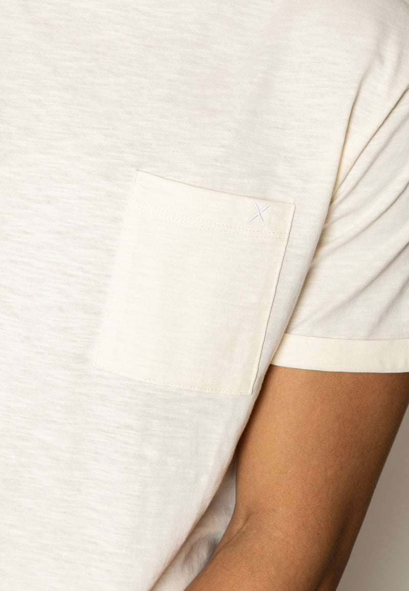 Clean Cut Copenhagen KOLDING ORGANIC T-SHIRT T-shirts S/S Ecru