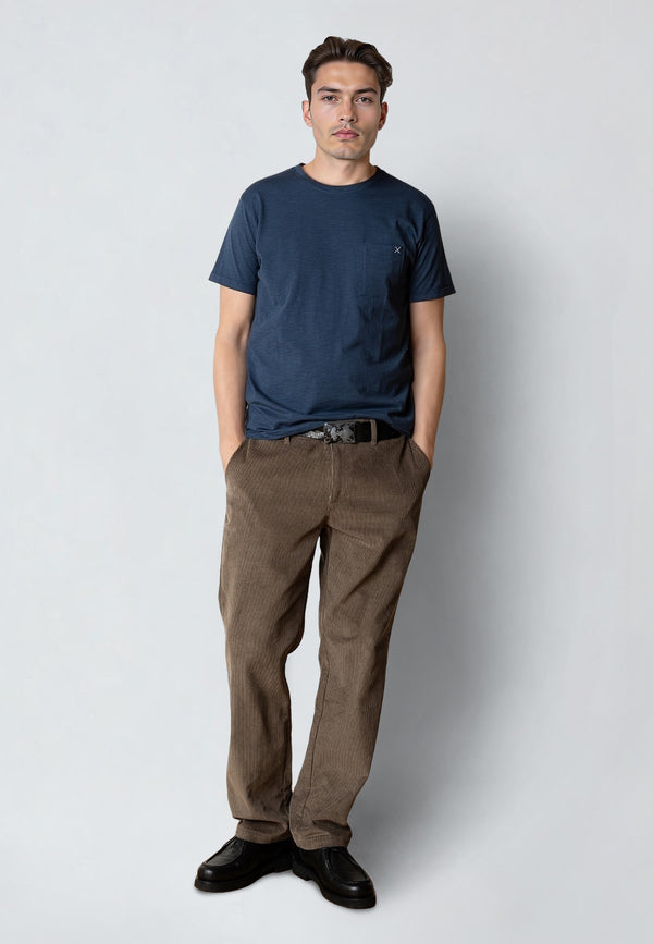 Clean Cut Copenhagen KOLDING ORGANIC T-SHIRT T-shirts S/S Key largo blue