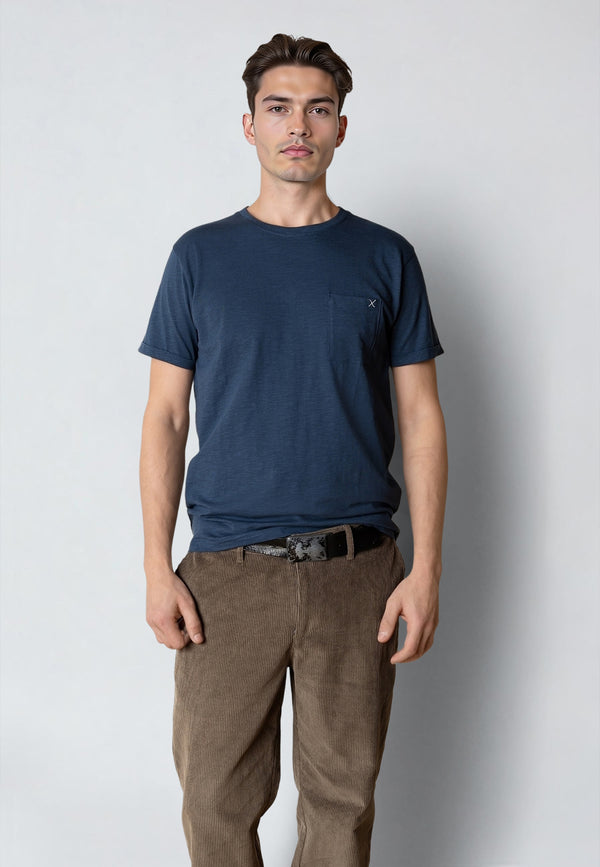 Clean Cut Copenhagen KOLDING ORGANIC T-SHIRT T-shirts S/S Key largo blue