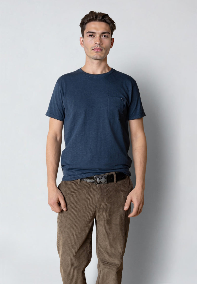 Clean Cut Copenhagen KOLDING ORGANIC T-SHIRT T-shirts S/S Key largo blue