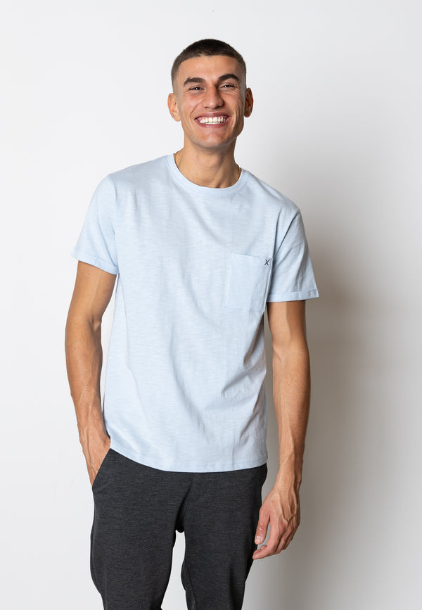 Clean Cut Copenhagen KOLDING ORGANIC T-SHIRT T-shirts S/S Light Blue