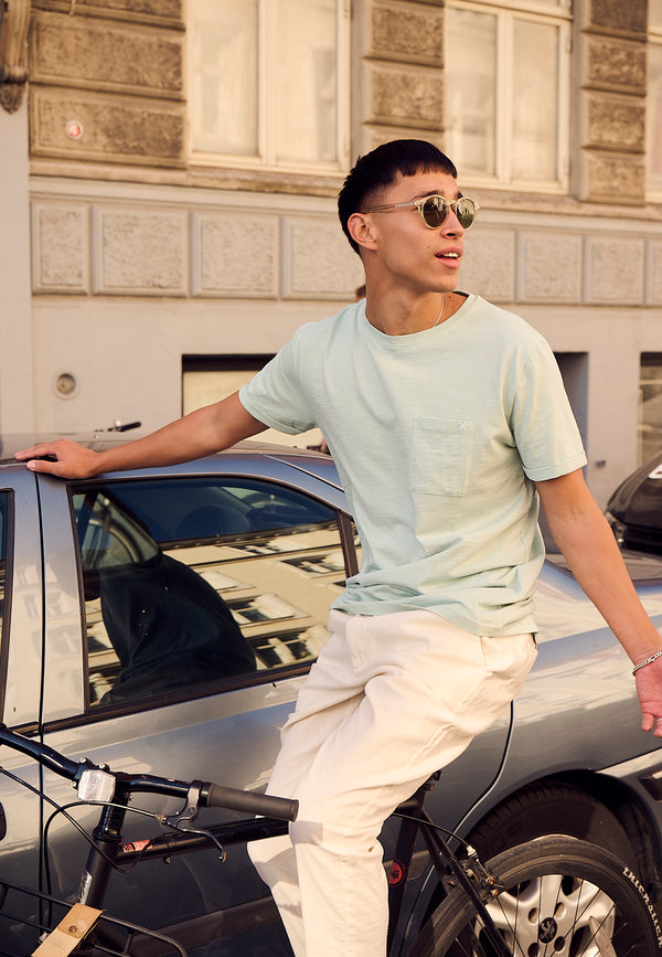 Clean Cut Copenhagen KOLDING ORGANIC T-SHIRT T-shirts S/S Minty Green
