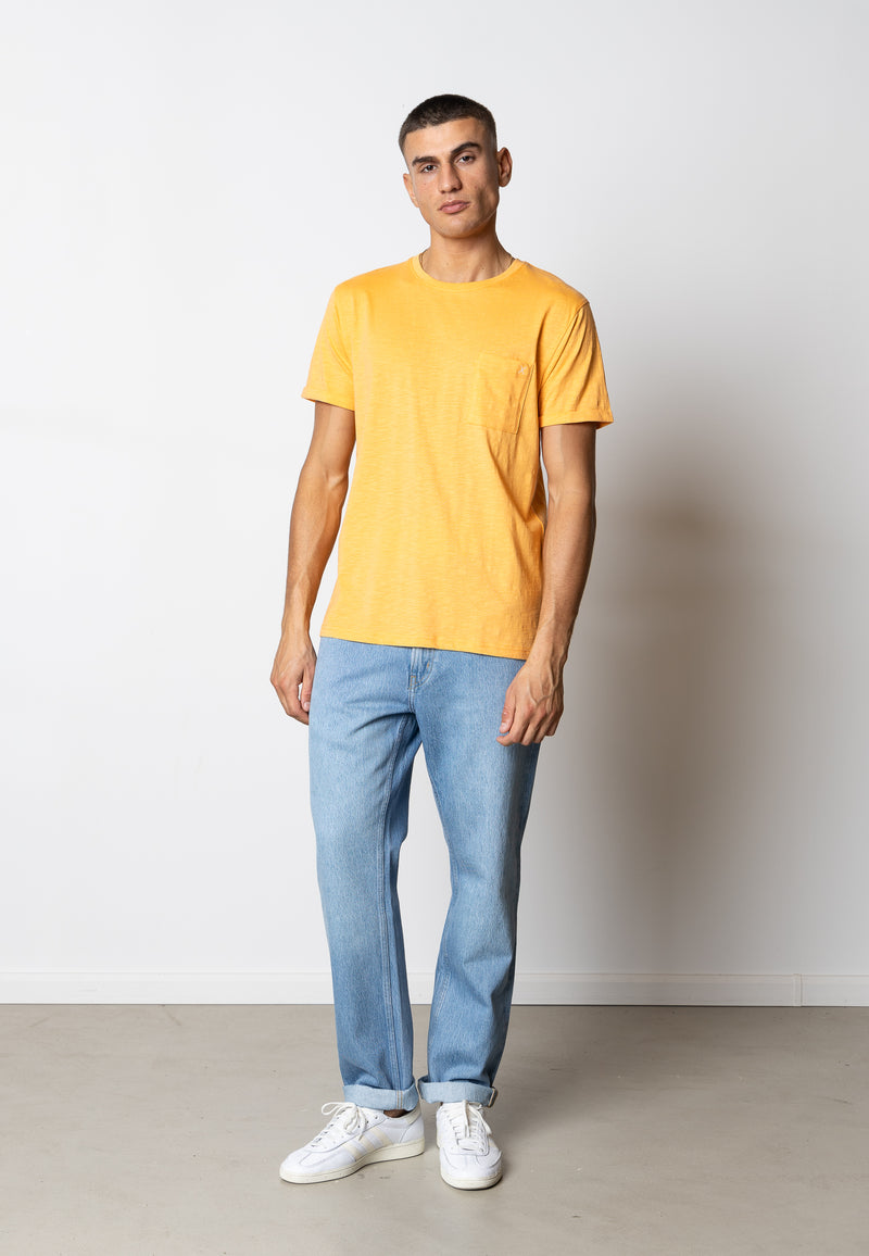Clean Cut Copenhagen KOLDING ORGANIC T-SHIRT T-shirts S/S Mock Orange