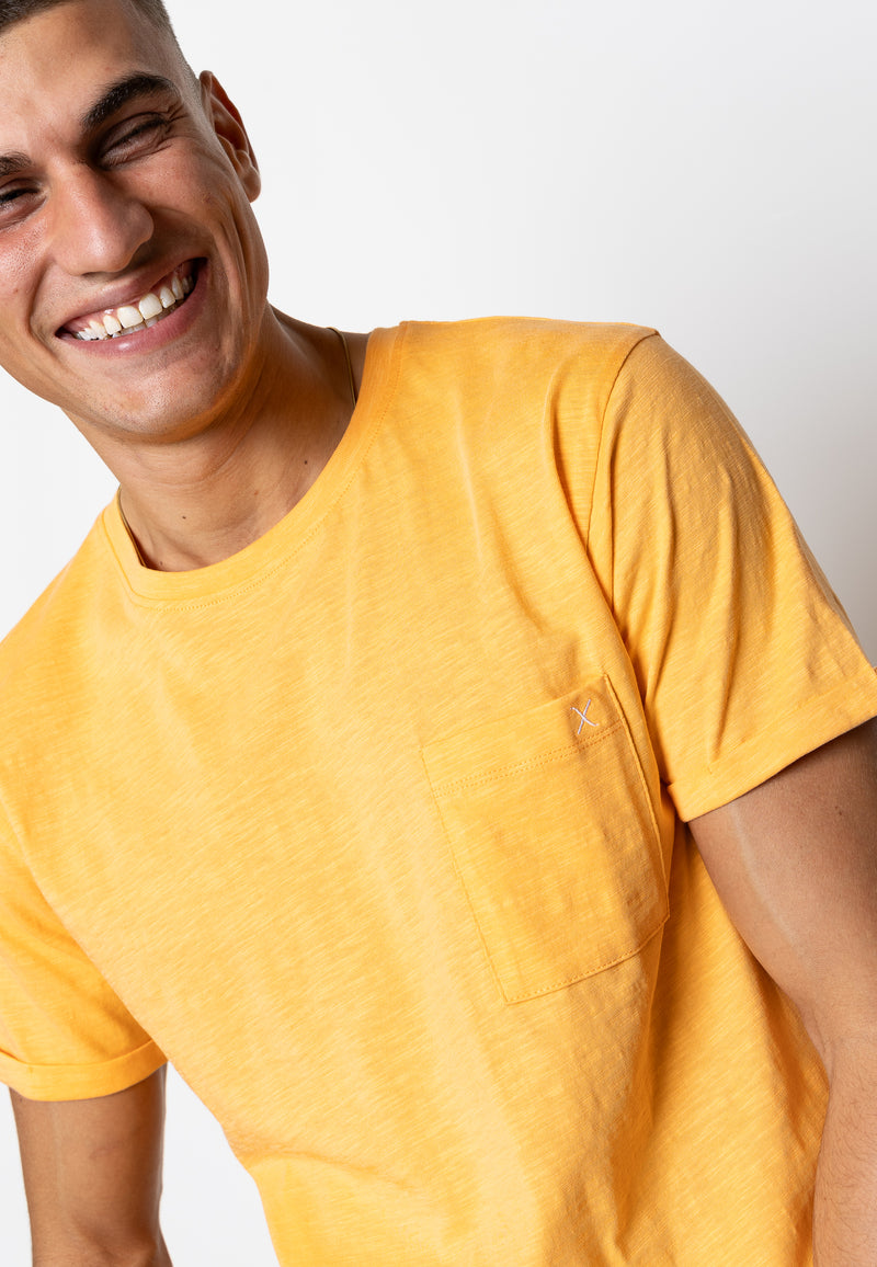 Clean Cut Copenhagen KOLDING ORGANIC T-SHIRT T-shirts S/S Mock Orange