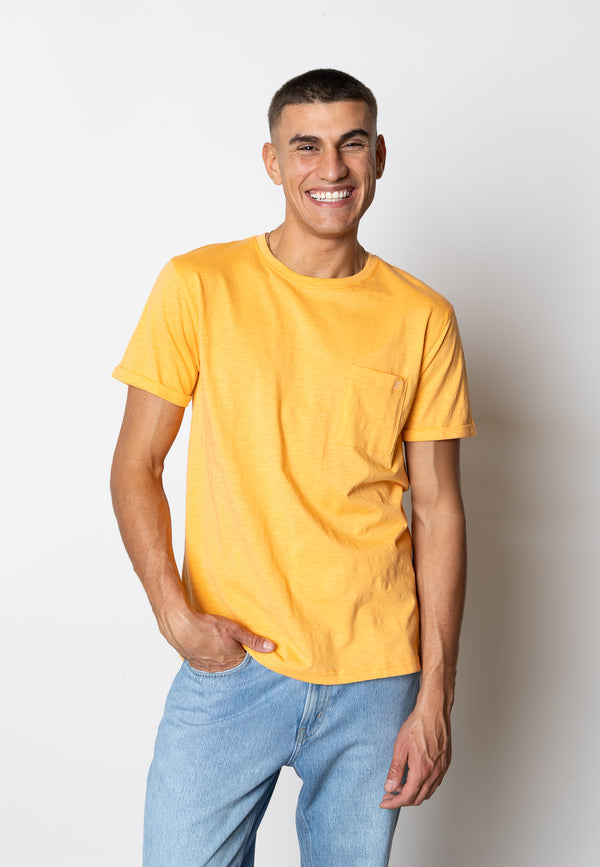 Clean Cut Copenhagen KOLDING ORGANIC T-SHIRT T-shirts S/S Mock Orange
