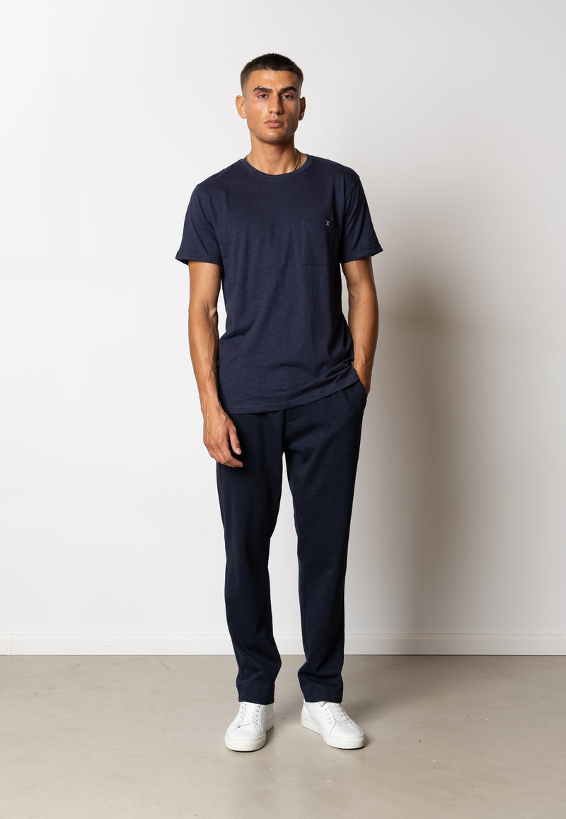 Clean Cut Copenhagen KOLDING ORGANIC T-SHIRT T-shirts S/S Navy