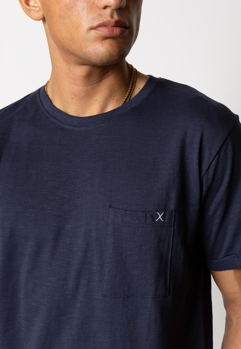 Clean Cut Copenhagen KOLDING ORGANIC T-SHIRT T-shirts S/S Navy