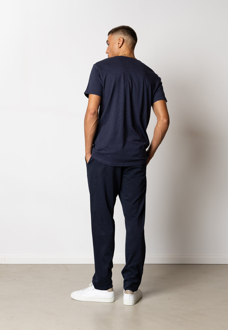 Clean Cut Copenhagen KOLDING ORGANIC T-SHIRT T-shirts S/S Navy