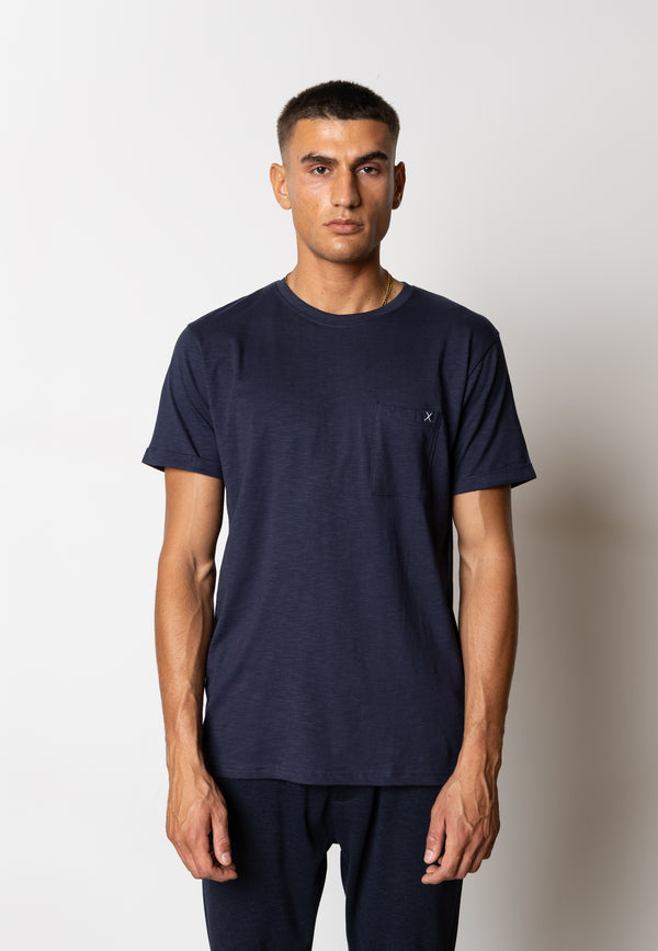 Clean Cut Copenhagen KOLDING ORGANIC T-SHIRT T-shirts S/S Navy