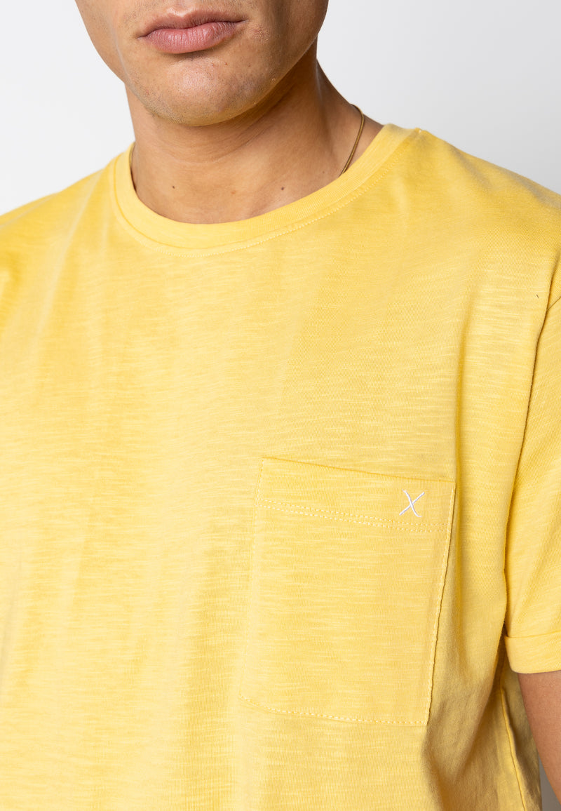 Clean Cut Copenhagen KOLDING ORGANIC T-SHIRT T-shirts S/S Warm Yellow