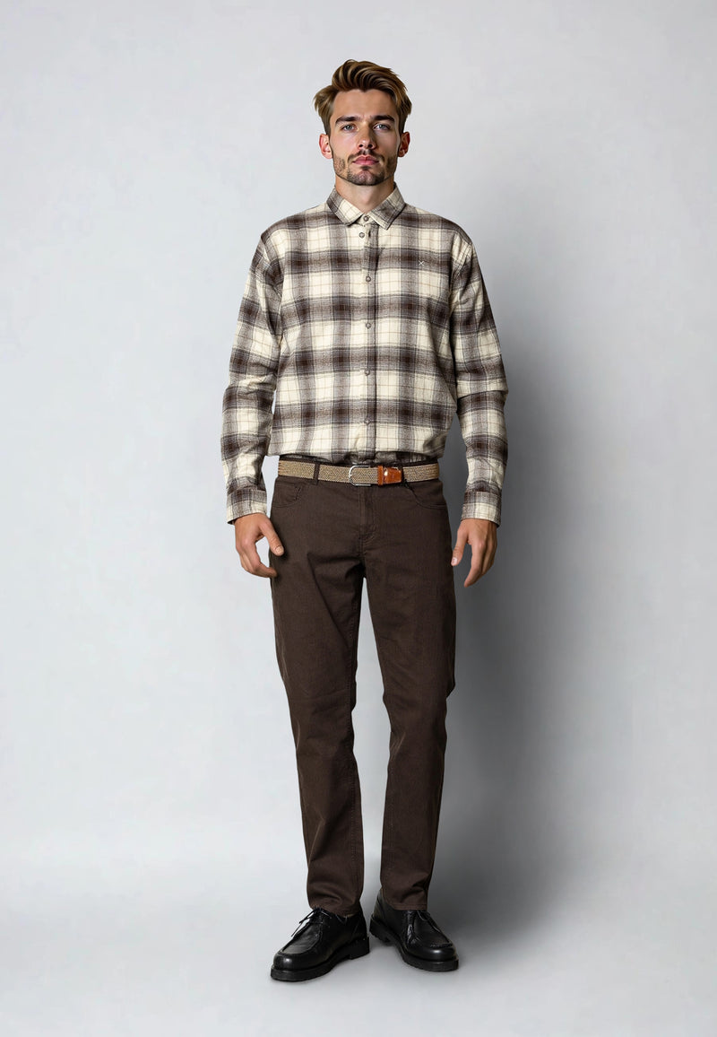 Clean Cut Copenhagen LONDON STRAIGHT 5-POCKET PANT Pants Dark Brown