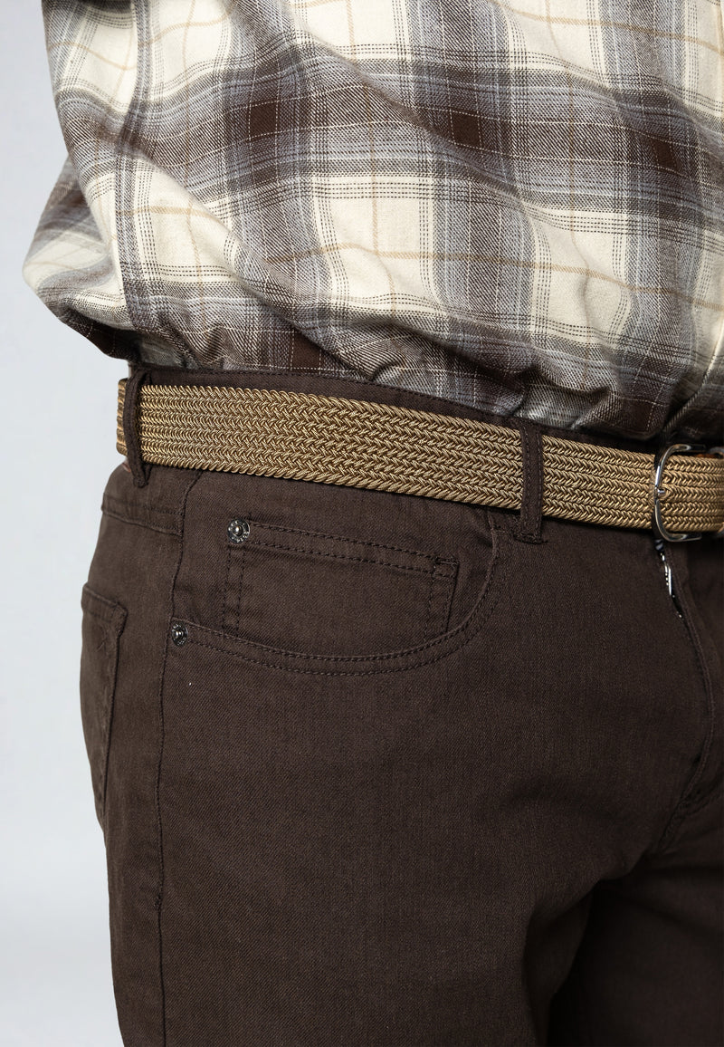Clean Cut Copenhagen LONDON STRAIGHT 5-POCKET PANT Pants Dark Brown