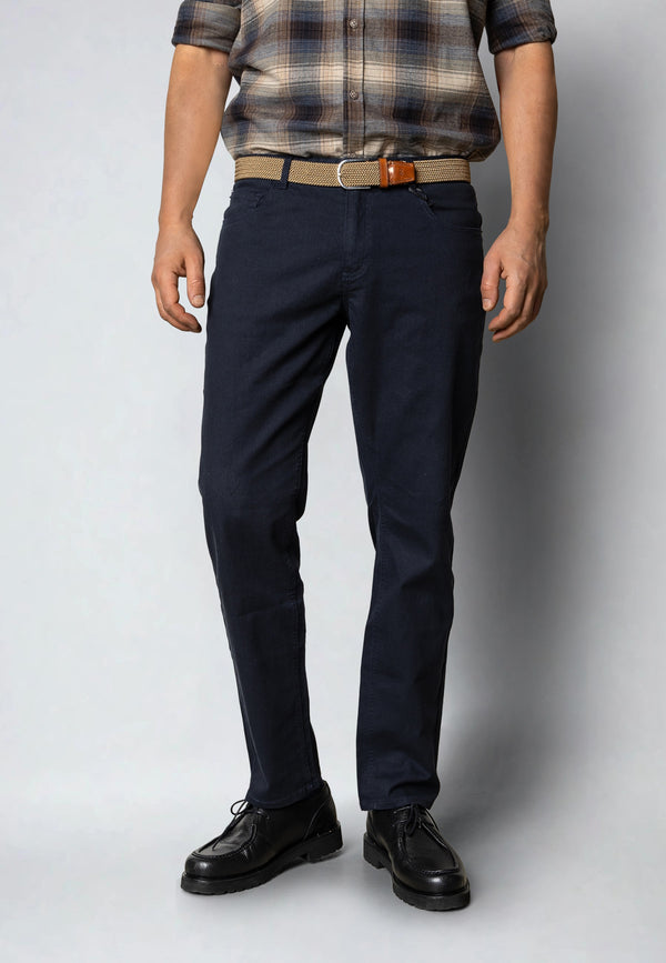 Clean Cut Copenhagen LONDON STRAIGHT 5-POCKET PANT Pants Dark Navy