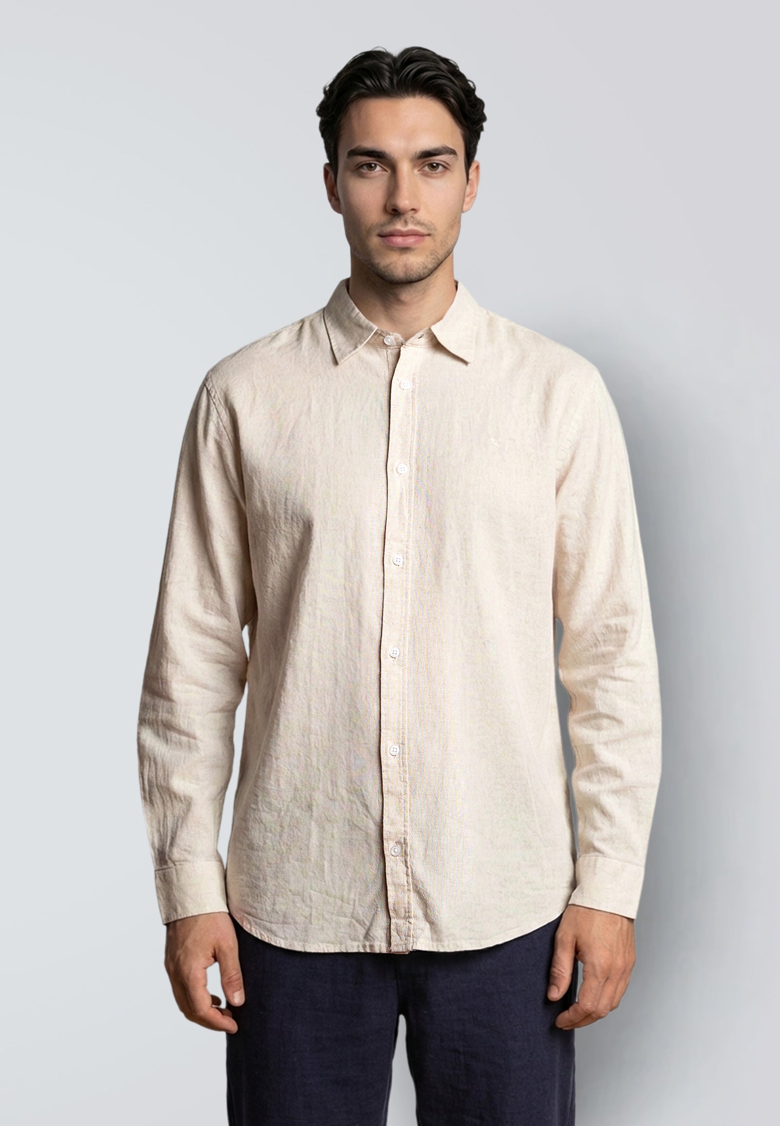 light beige dress shirt Buy Wardrobe Light Beige Solid Shirt from Westside
