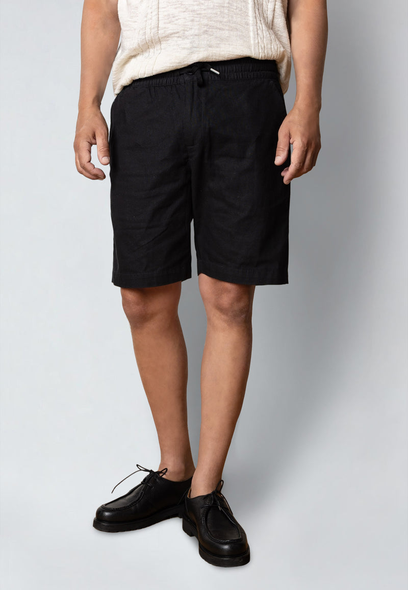 BARCELONA LINEN SHORTS - Black – Urban Brands