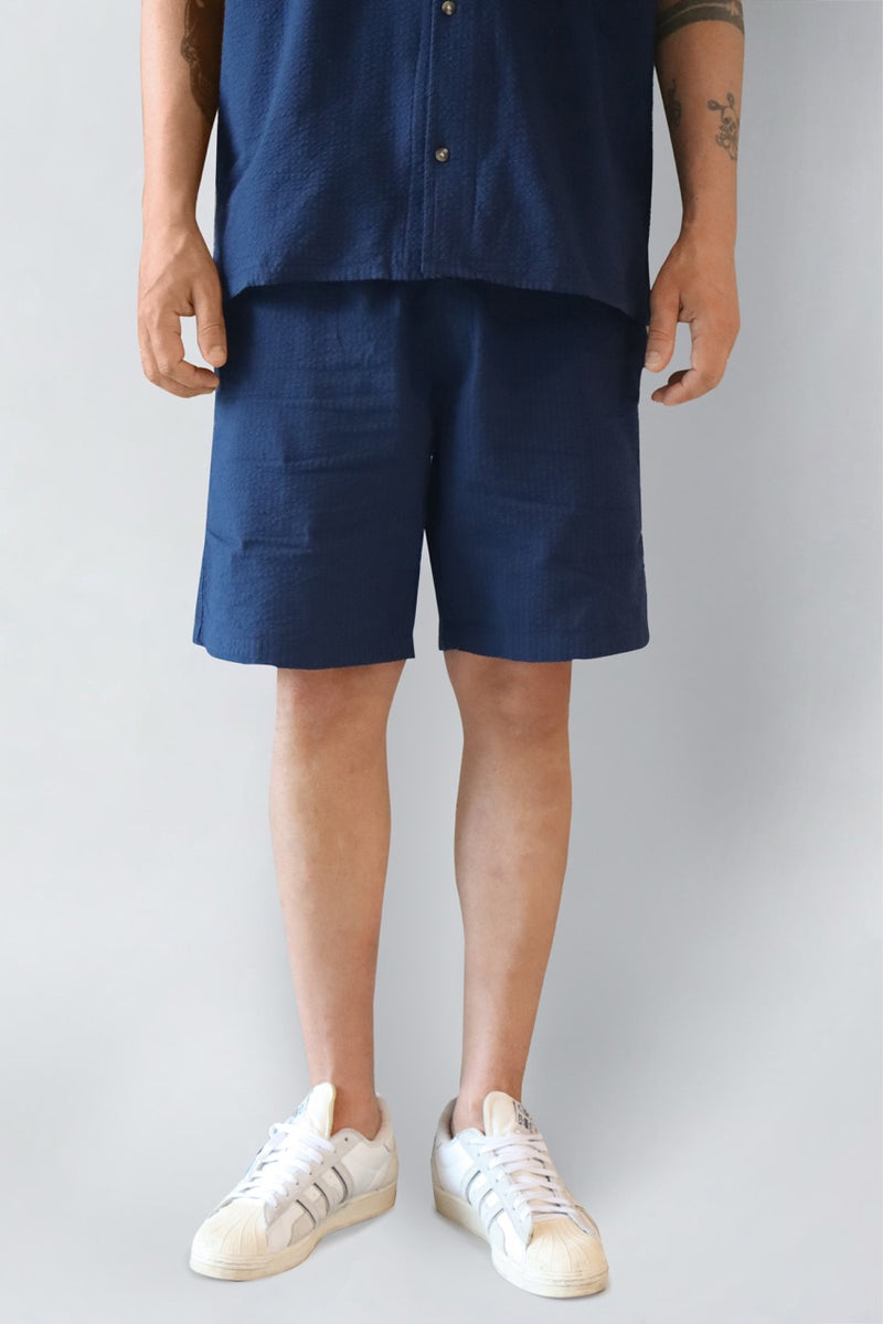 LUDACRIS SEERSUCKER SHORTS - Navy – Urban Brands