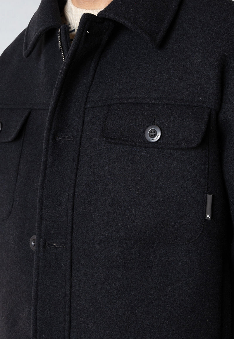 Clean Cut Copenhagen LUKE WOOL JACKET Jackets Dark Navy