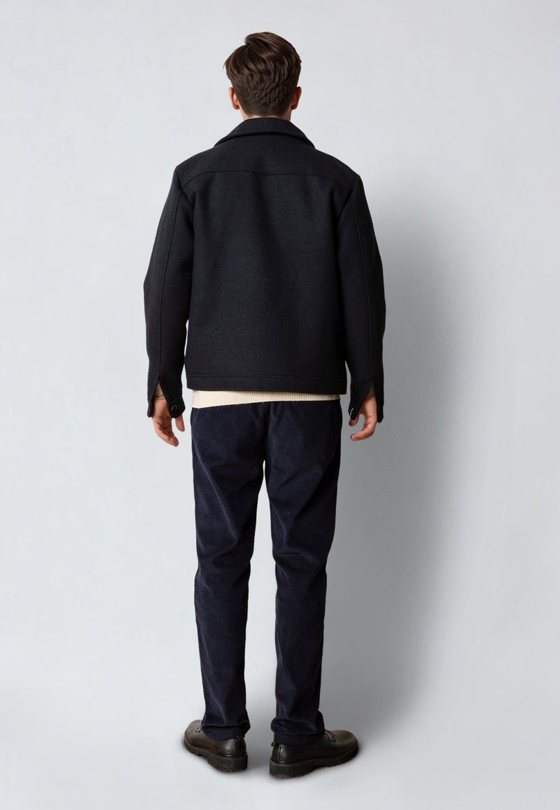 Clean Cut Copenhagen LUKE WOOL JACKET Jackets Dark Navy