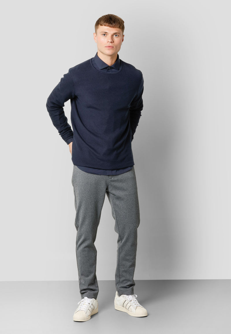 Clean Cut Copenhagen Lauritz knitted crewneck Knit Dark Navy