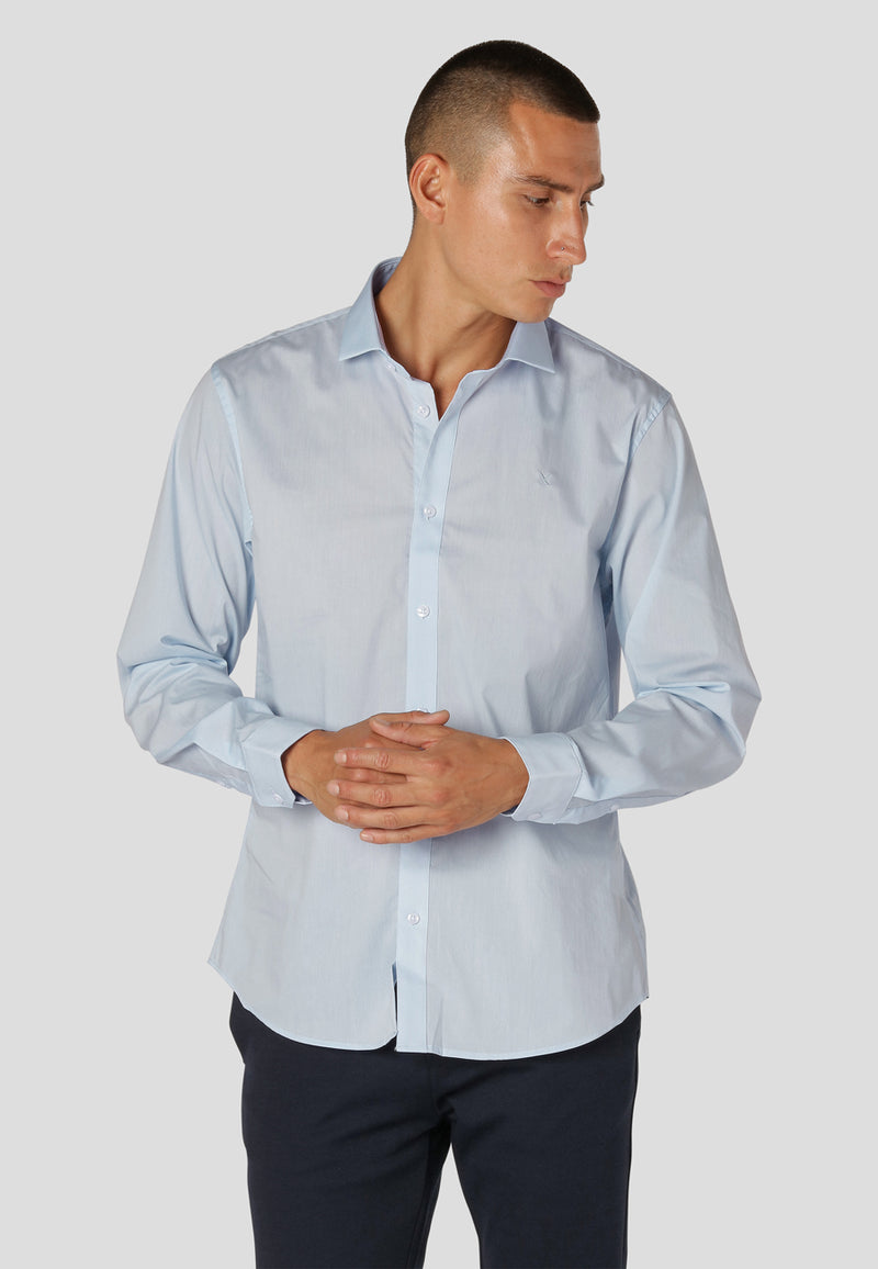 Clean Cut Copenhagen London Nano stretch shirt Shirts L/S Light Blue