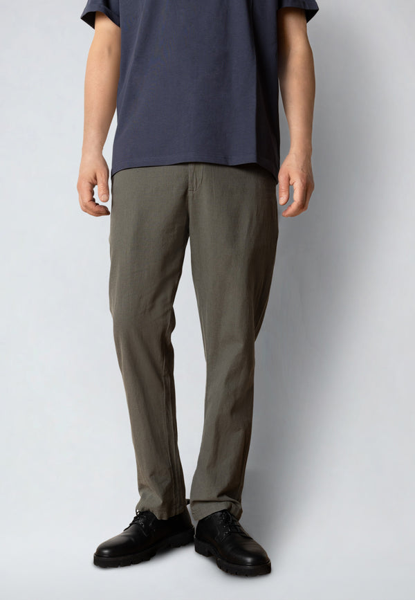 Clean Cut Copenhagen Luca cotton/linen pants Pants Army