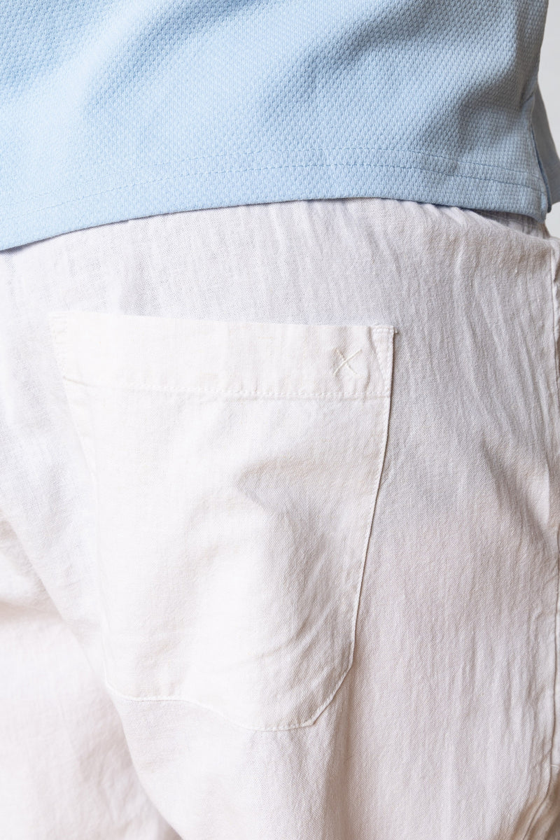 Clean Cut Copenhagen Luca cotton/linen pants Pants White