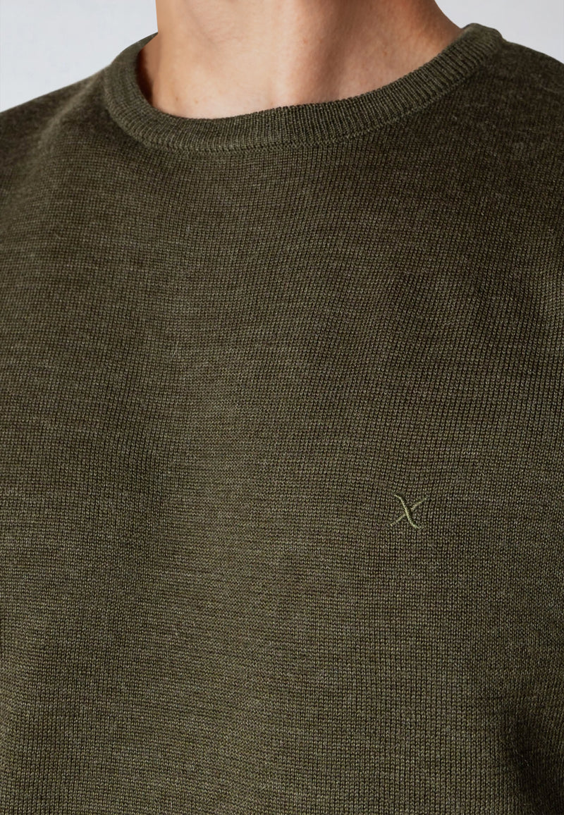 Clean Cut Copenhagen MERINO WOOL JUMPER Knit Army Melange