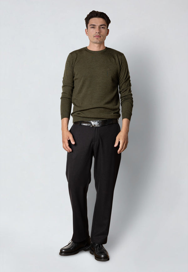 Clean Cut Copenhagen MERINO WOOL JUMPER Knit Army Melange