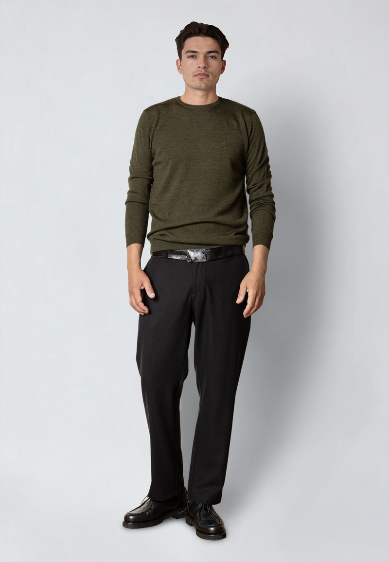 Clean Cut Copenhagen MERINO WOOL JUMPER Knit Army Melange