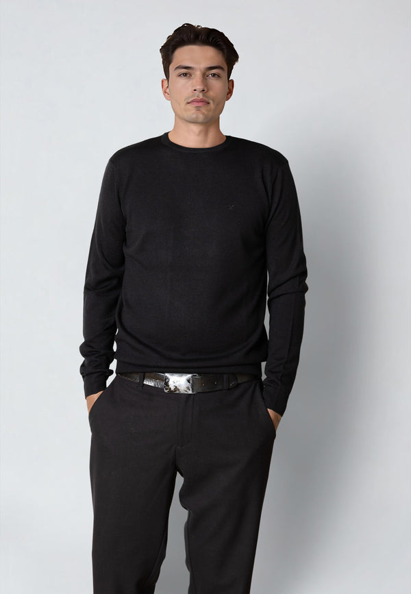 Clean Cut Copenhagen MERINO WOOL JUMPER Knit Black