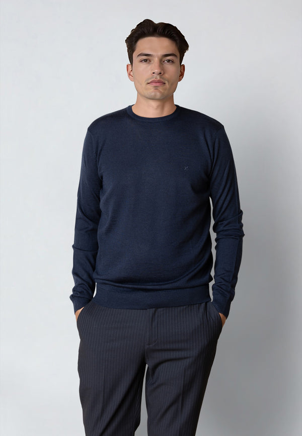 Clean Cut Copenhagen MERINO WOOL JUMPER Knit Navy