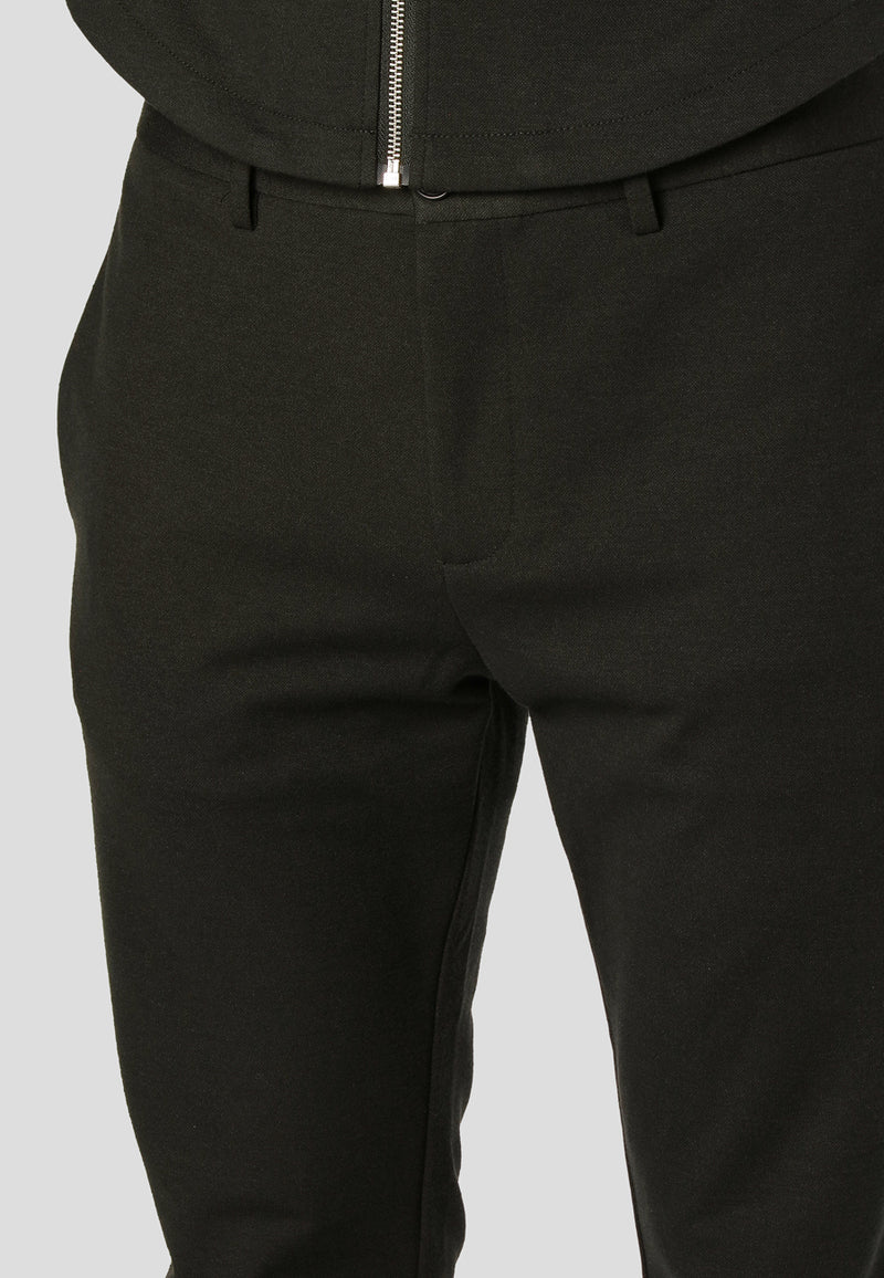 Clean Cut Copenhagen MILANO JERSEY STRETCH PANTS Pants Bottle Green