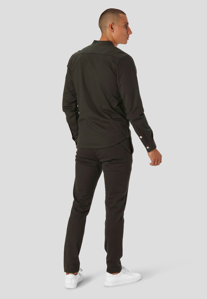 Clean Cut Copenhagen MILANO JERSEY STRETCH PANTS Pants Bottle Green