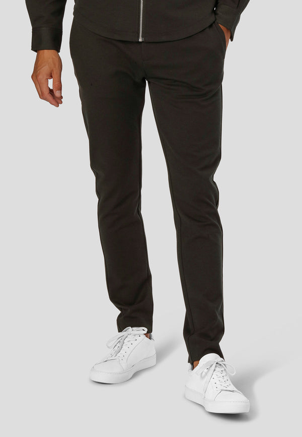 Clean Cut Copenhagen MILANO JERSEY STRETCH PANTS Pants Bottle Green