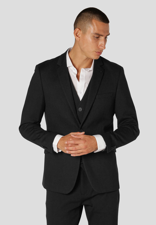 Clean Cut Copenhagen MILANO STRETCH JERSEY BLAZER Blazers Black01