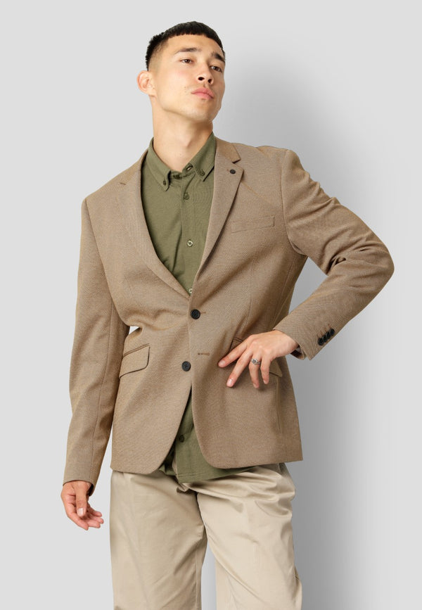 Clean Cut Copenhagen MILANO STRETCH JERSEY BLAZER Blazers Dark Camel