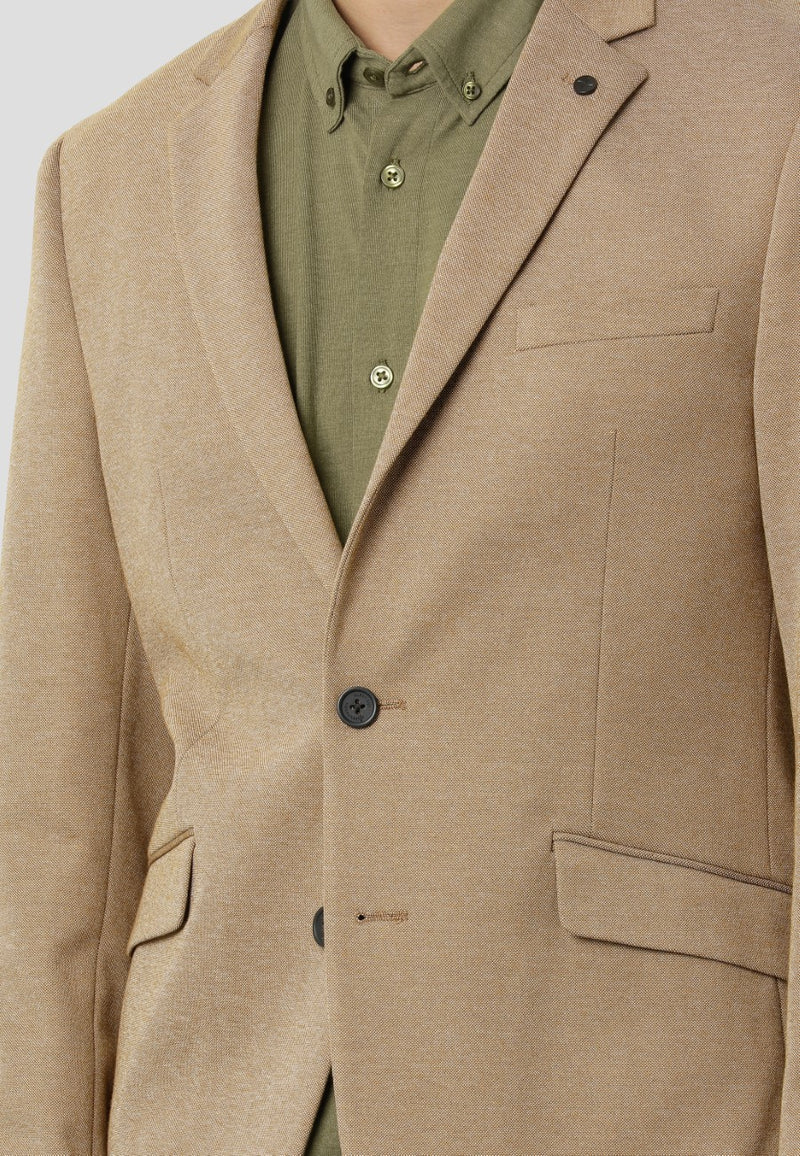 Clean Cut Copenhagen MILANO STRETCH JERSEY BLAZER Blazers Dark Camel
