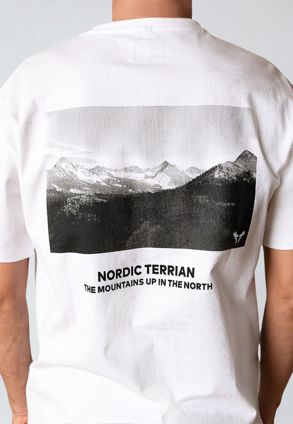 Fat Moose MOUNTAIN PEAK T-SHIRT T-shirts S/S White