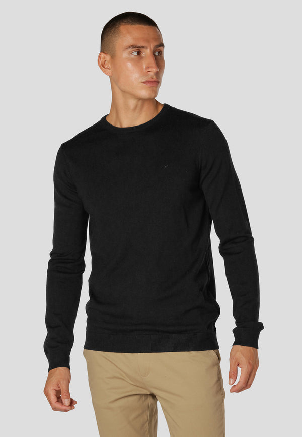 Clean Cut Copenhagen Merino knitted jumper Knit Black01