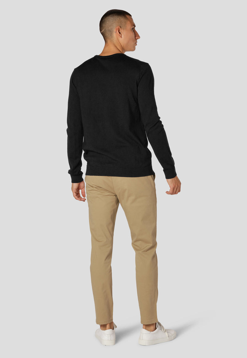 Clean Cut Copenhagen Merino knitted jumper Knit Black01