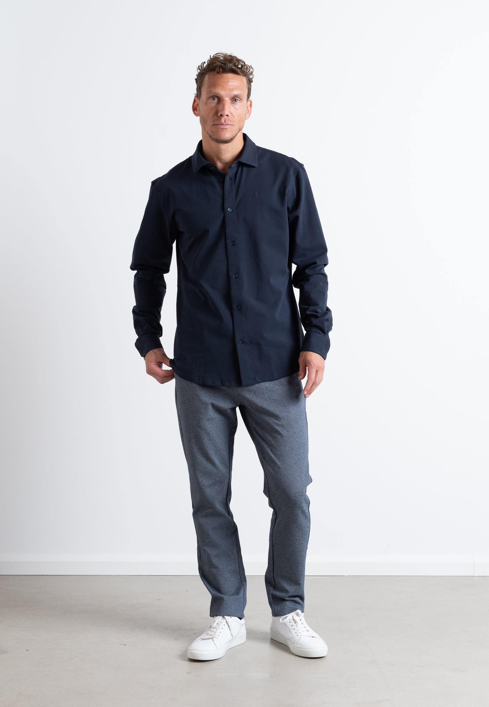 MILANO JERSEY STRETCH PANTS - Denim Melange – Urban Brands