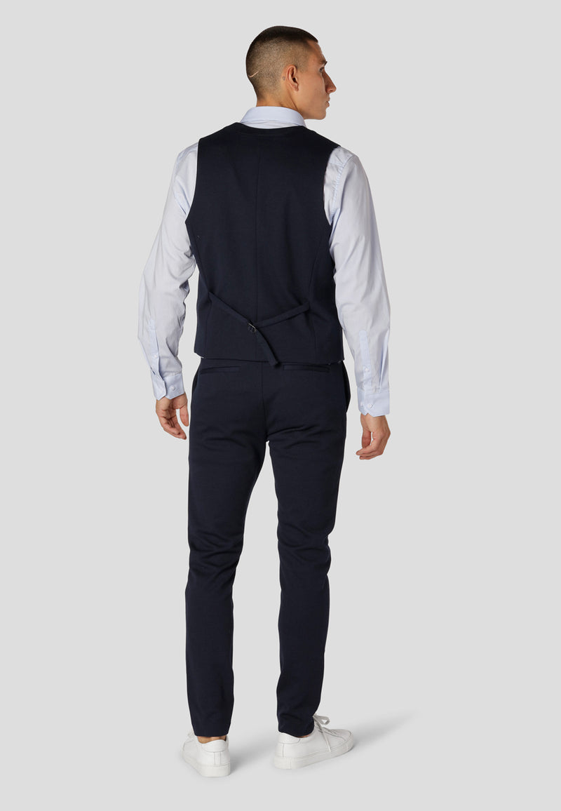 Clean Cut Copenhagen Milano jersey waistcoat Vest Navy