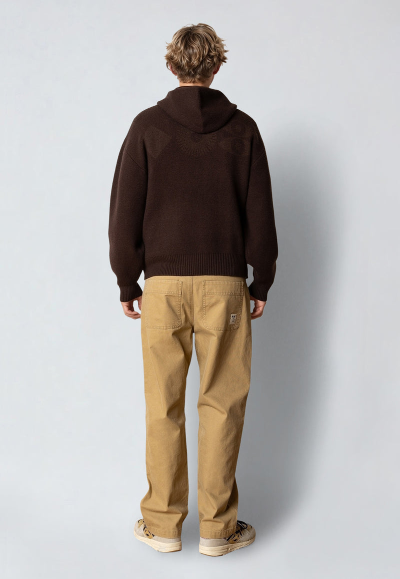 Fat Moose NAS KNITTED HOODIE Knit Morel