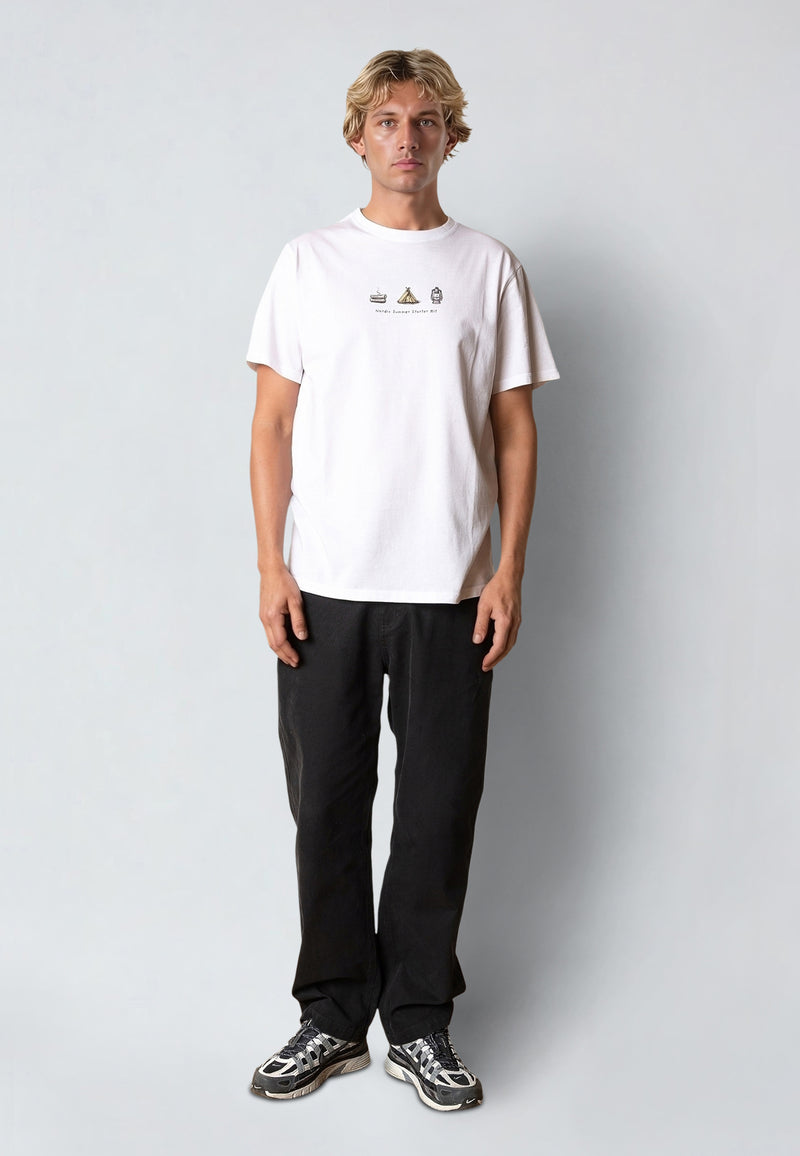 Fat Moose NORDIC SUMMER CAMP T-SHIRT T-shirts S/S White