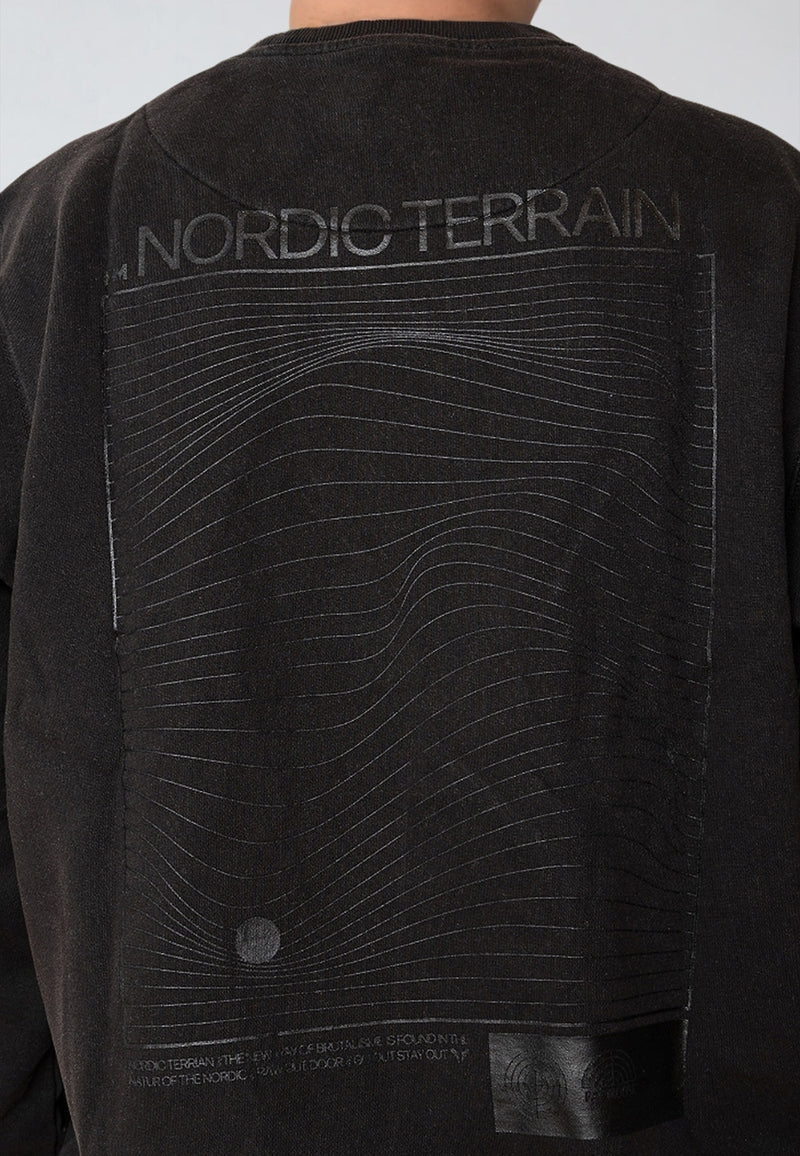 Fat Moose NORDIC TERRAIN SWEATSHIRT Sweatshirts Black