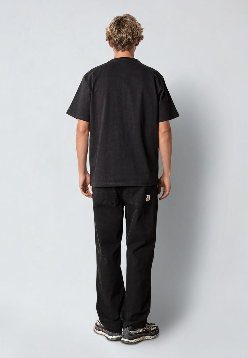 Fat Moose NORDIC WILD WOOD T-SHIRT T-shirts S/S Black
