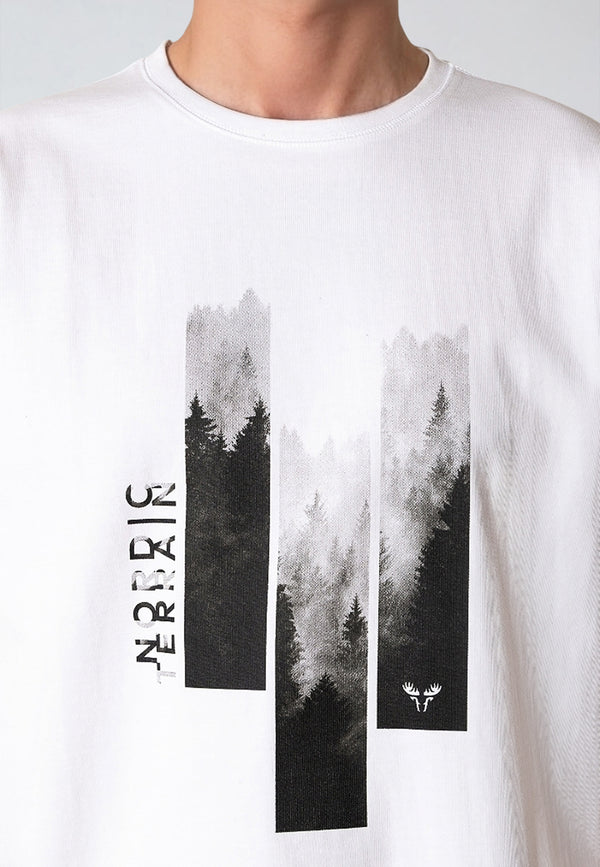 Fat Moose NORDIC WILD WOOD T-SHIRT T-shirts S/S White